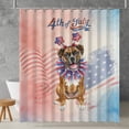 thumbnail image 2 of 4th of July Boxer Celebrates Independence Day Shower Curtain Boxers Dog Lover Gifts Idea Waterproof Bathroom Bathtub Curtain - 12010, 2 of 5