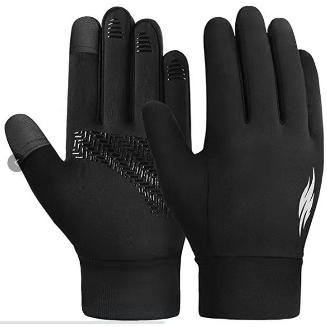 Guantes de invierno para correr para niños - Pantalla táctil Warm Glo Flame Pattern JM