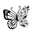 thumbnail image 3 of Decoración de mariposa adorno de arte de pared rústico 23x20 cm apariencia colgante escultura de pared para dormitorio jardín de jardín de bodas patio, 3 of 8
