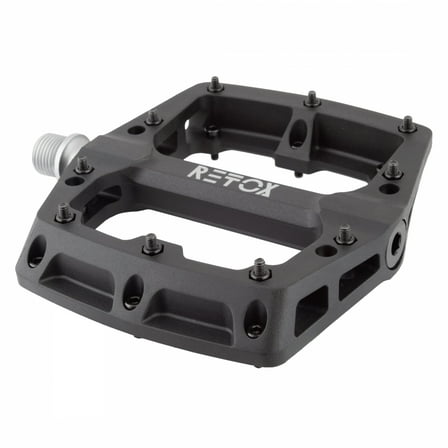 Origin8 Retox Platform Pedals 9/16" Concave Composite Body Removable Pins Black