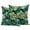Black Dark Green Emerald Green, variant on 2 Pack Outdoor Waterproof Throw Pillow Covers,Summer Tropical Leaves Monstera Decorative Square Patio Pillowcases for Chair Couch Sofa 16x16in