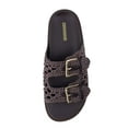 thumbnail image 7 of Cushionaire Weaver Summer Sandals for Women - Shiny Raffia Woven Slip On Womens Slides with Adjustable Buckle, 7 of 7