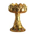 thumbnail image 2 of Candelabro, soporte para velas, candelabro para velas de té, soporte para lámpara de , para lámpara de ghee para centro de mesa, decoración pies altos, 2 of 8