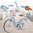 thumbnail image 2 of 7 Speed Beach & City Cruiser Bike 26 Inch Women's Comfort Bicycle in Blue, 2 of 7
