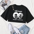thumbnail image 3 of Camiseta de seda Sonic para mujer, regalo de Bruno Mars, 3 of 4