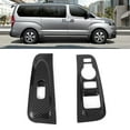 thumbnail image 4 of Car Accessory Frame  2pcs Carbon Fiber Style Window Armrest Trim Cover Fits For  Grand Starex H1 2019, 4 of 8