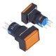 thumbnail image 5 of Uadme Interruptor de botón momentáneo de 25 Piezas - Rectángulo de Bloqueo automático con luz 12V BEMLA1611DSJ 16mm(Amarillo), 5 of 14