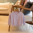 thumbnail image 5 of Acaics Girls' Long-Sleeve Layering T-Shirt: Lightweight Round-Neck Knit Cardigan Suitable for Ages 6 Months–4 Years, 5 of 8