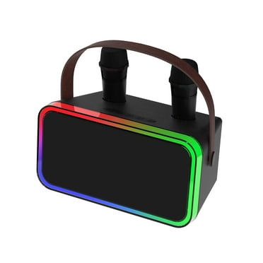 onn. Portable Karaoke with Wireless Microphones, 9 Hours Playtime, Bluetooth Wireless Technology