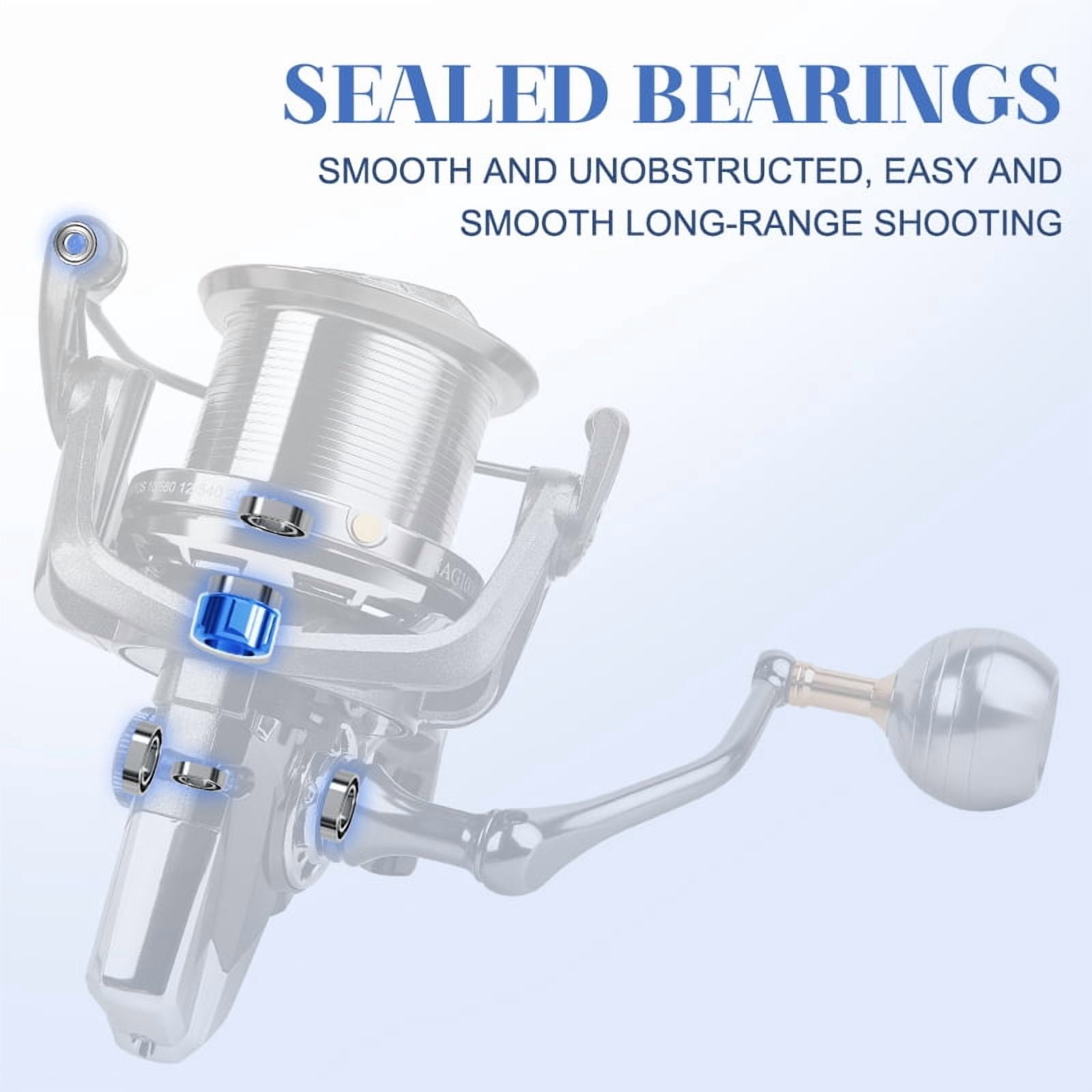 BILLINGS 8000-14000 Metal Spinning Reel 20KG Max Drag Long Casting Reel and Powerful Salt Water Surf Spinning Fishing Reel