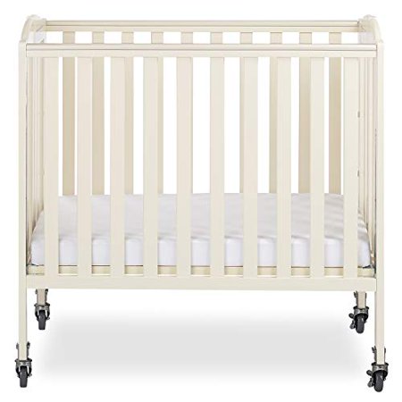 Dream On Me 3 In 1 Folding Portable Crib French White Large