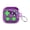 Transparent purple, variant on Transparent TPU Protective Case for Samsung Galaxy Buds 4 / Buds 4 Pro Headphones, Secure Locking Mechanism, 3D Pressure-Relief Buttons, Phone Stand Function, Includes Hook