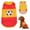 Yellow, variant on Dog Jersey - Breathable Mesh Puppy Football Jersey - Lightweight Stretch Sporty Dog Clothes - Summer Shirts for Small Dogs - Soccer Jersey for Dogs - Sportswear Pet Clothes