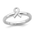 thumbnail image 1 of Sterling Silver Awareness Ribbon Ring, 1 of 4