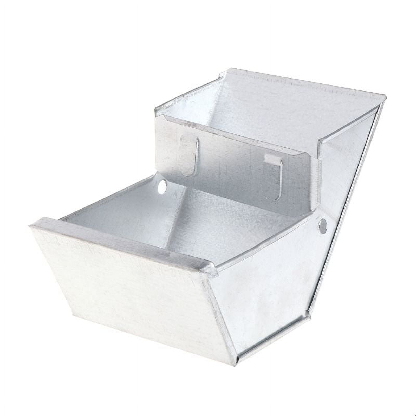Walbest 3PCS Bunny Rabbit Cage Metal Food Box, Rabbit Hutch Trough Feeder Drinker Food Bowl Equipment Tools for Farming Animals