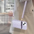 thumbnail image 6 of ELEHOLD for iPhone 14 Plus Case Wallet with Credit Card Holder Crossbody Lanyard, Soft PU Leather Magnetic Flip Folio Purse Case for iPhone 14 Plus,Light Purple, 6 of 6