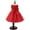 Red, variant on loopsun Children Dress Girls Sleeveless Princess Dress Bow Tie Lace Flowers Mesh Dress Tufted Dress Hot Pink 6-7 Years