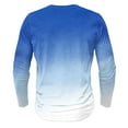 thumbnail image 4 of ZCFZJW Mens Henley Shirts Casual Tie Dye Gradient Color Print Long Sleeve Regular Fit Graphic T-Shirts Trendy Lightweight Comfy Pullover Tops M, 4 of 4