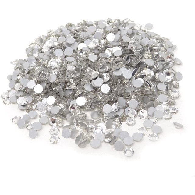 1440PCS 4mm ss16 Cristales de diamantes de imitación redondos y brillantes, no autoadhesivos JFHHH pequeña