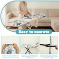 thumbnail image 5 of Ironing Board Cover and Pad, Standard Size 15x54, Scorch Resistant Thick Padding, Elastic Edge & 4 Fasteners,Ocean Starfish White, 5 of 8