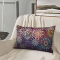 thumbnail image 5 of Naloa Fireworks2 Pillowcase, Throw Pillowcase, Wrinkle-Free, Stain-Resistant with Hidden Zipper for Bedroom Sofa-16"x24", 5 of 6