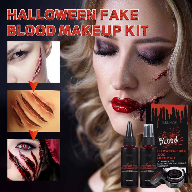 Set de maquillaje para cosplay de zombies de Halloween, lavable realista para películas, teatro de cosplay FLhrweasw Nuevo