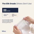 thumbnail image 3 of Blissy 100% Mulberry Silk Pillowcase for Hair and Skin, 22 Momme Grade 6A Silk Pillow Case with Hidden Zipper, Standard, White, 3 of 8