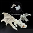thumbnail image 5 of 1pc 3D Printed Winged Carriage Dragon Figurine With Random Eyes, Art Deco Resin Dragon Sculpture, Tabletop Animal Theme Decor 30CM, 5 of 5