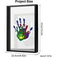 thumbnail image 6 of Family Handprint Kit, 8x10 DIY Keepsake Shadow Box Frame with Polished Plexiglass & Paint, Baby Hand/Footprint Memory Gift for New Parents, Baby Shower, Mother's Day, 6 of 7