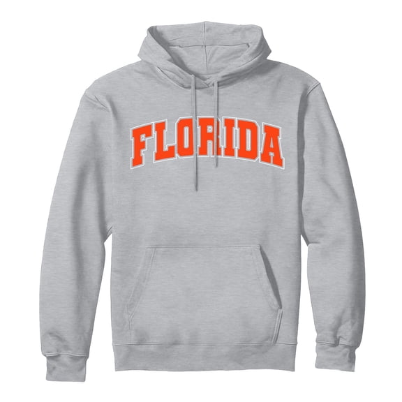 IWRICH Graphic Apparel Co. Florida Throwback Design Classic Pullover Tops Casual Crew Neck Long Sleeve Tee 03-Grey 120