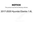 thumbnail image 2 of CMX Front Rear Ceramic Brake Pads Kit for Car 2017-2020 Hyundai Elantra 1.6L KCX-100366, 2 of 9