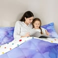 thumbnail image 5 of Homewish Gradient Marble Bedding Comforter Set 2pcs for Boys Girls,Abstract Stone Pattern Twin Comforter Sets Microfiber,Marbling Watercolor Breathable Bedding Set,Breathable Home Decor,Reversible, 5 of 8