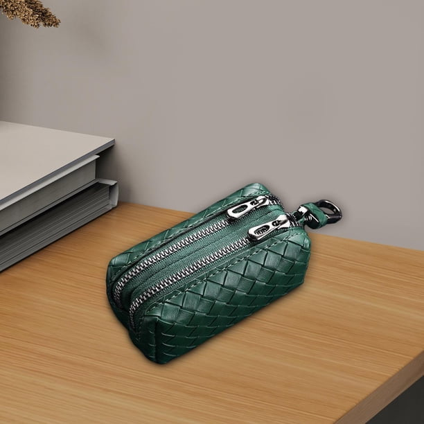 Monedero pequeño Fernando estuche para llaves de coche bolsa de almacenamiento tejida Verde