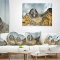 thumbnail image 3 of Designart Volcano Panorama with Dramatic Sky - Landscape Printed Throw Pillow - 16x16, 3 of 4