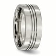 thumbnail image 4 of Titanium Grooved 9mm Polished Band, 4 of 7