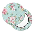 thumbnail image 2 of Balery Vintage Floral Fundas de asiento para taburete de bar redondo de tela de terciopelo ajustables que protegen de arañazos y manchas para sillas de 14 a 17 pulgadas.-12 inch, 2 of 7