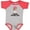 Baseball Heather and Red, variant on Inktastic Future Softball Star Cute Girls Girls Baby Bodysuit