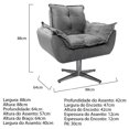 thumbnail image 5 of Sillón Odette B base de metal - Gris oscuro WEIK Odette, 5 of 5