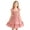 F24-Red, variant on xfsWaSs Girls Dresses Summer Elegant Square Neck Ruffle Sleeve Smocked Dress Solid Color Flowy A-Line Sundress Kids Casual Midi Dresses 2-3 Years