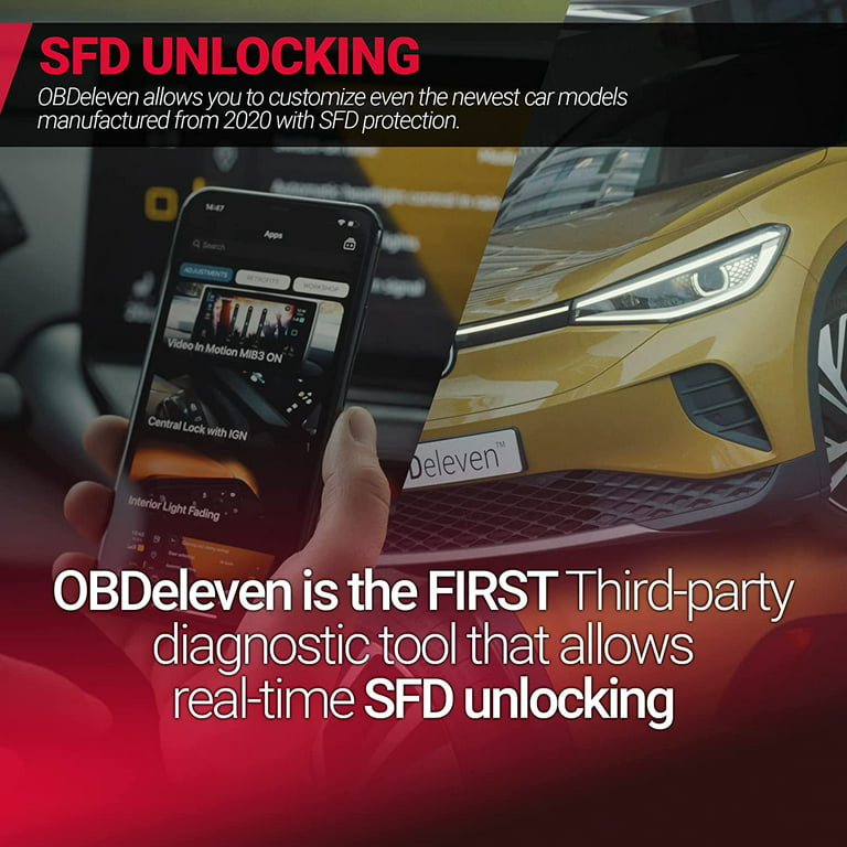 OBDeleven OBD2 Diagnostic Tool Scanner for Audi Cupra Seat Skoda Volkswagen  BMW Mini (Android & iOS, Next Gen Ultimate Pack)