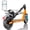 Orange, variant on Electric Scooter for Adults, 350W,19MPH & 21-25 Miles Range,10" Solid Tires, Folding E Scooter with Dual Suspension