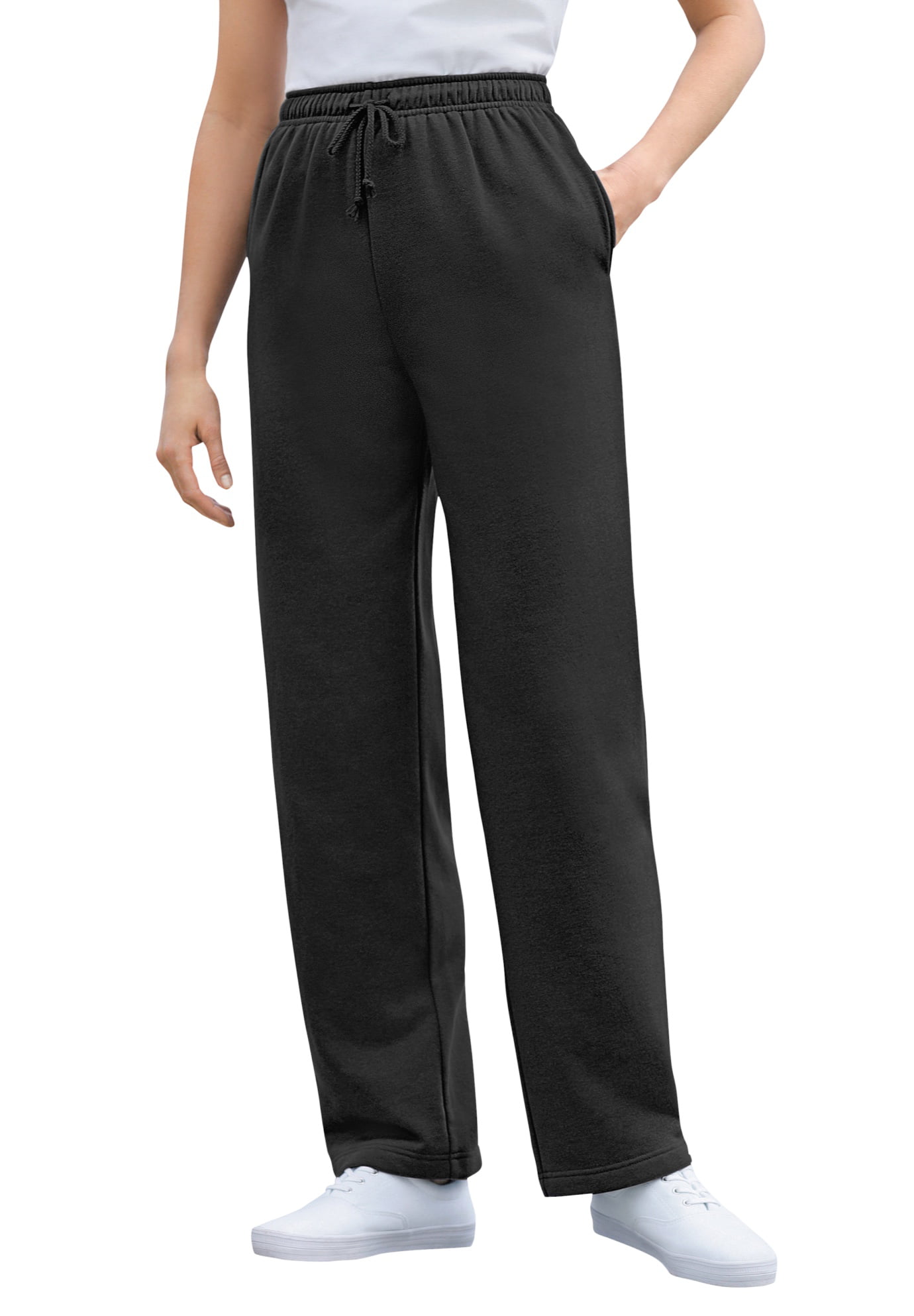 Woman Within - Woman Within Women's Plus Size Tall Better Fleece Sweatpant Pant - Walmart.com 
