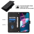 thumbnail image 3 of Compatible with Motorola Moto Edge 30 Pro Classic Embossed PU Leather Case with Card Holder Shockproof Cover, 3 of 5