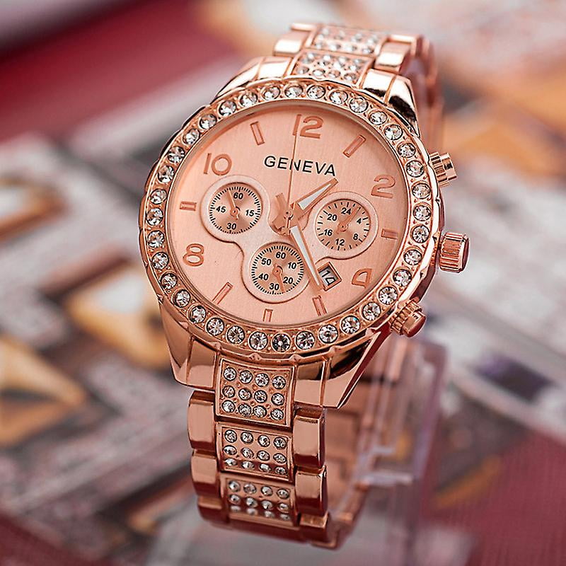 Geneva Women Fashion Luxury Crystal Quartz Watch Rg Walmart