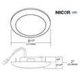 thumbnail image 7 of Nicor Lighting DLS4-3006-120-3K-WH 4 in. LED Surface Mount Retrofit, White - 3000K, 7 of 7