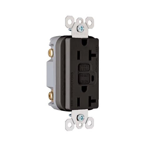 Pass & Seymour 2095BKCC10 20A Feed Through Black GFCI Receptacle