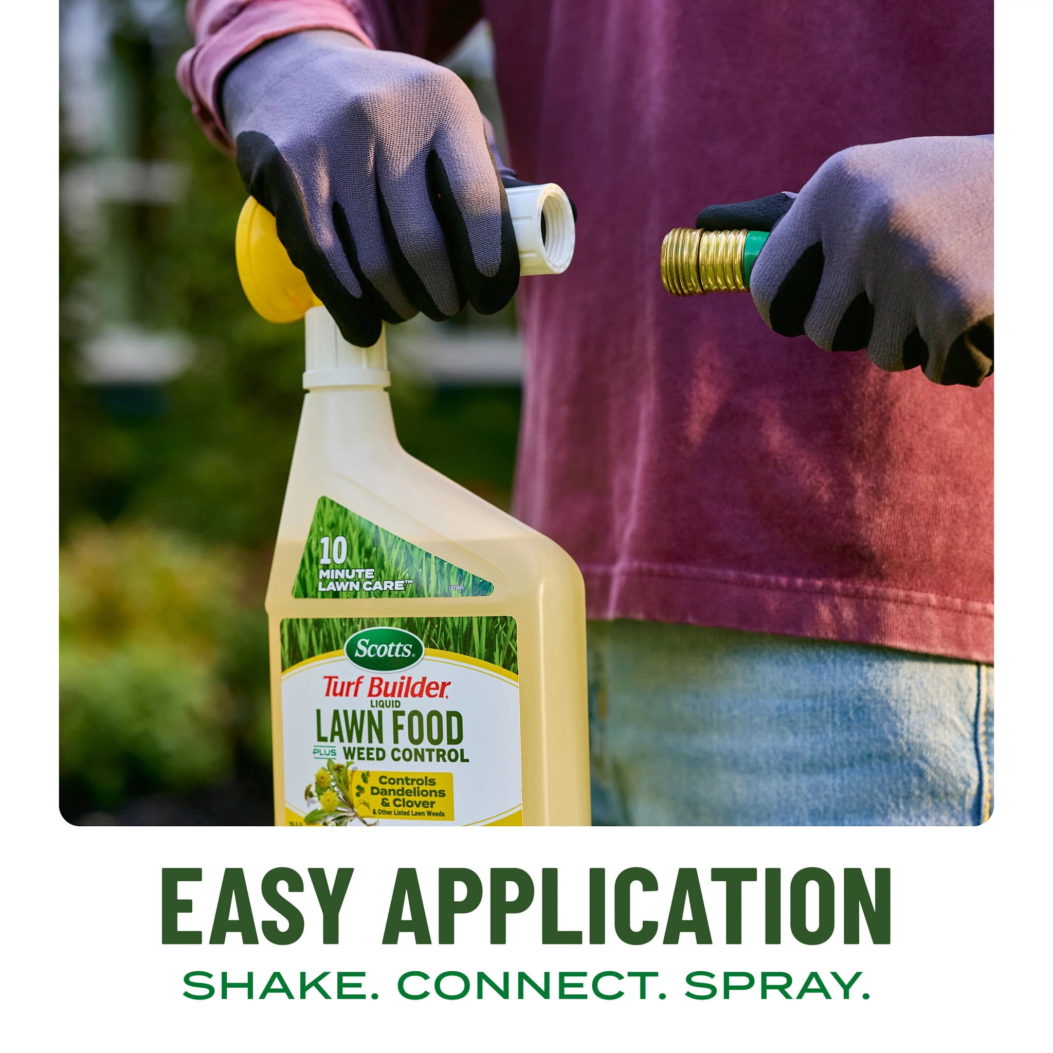 Scotts Turf Builder Liquid Lawn Food Plus Weed Control and Liquid Lawn Food (3-Pack)