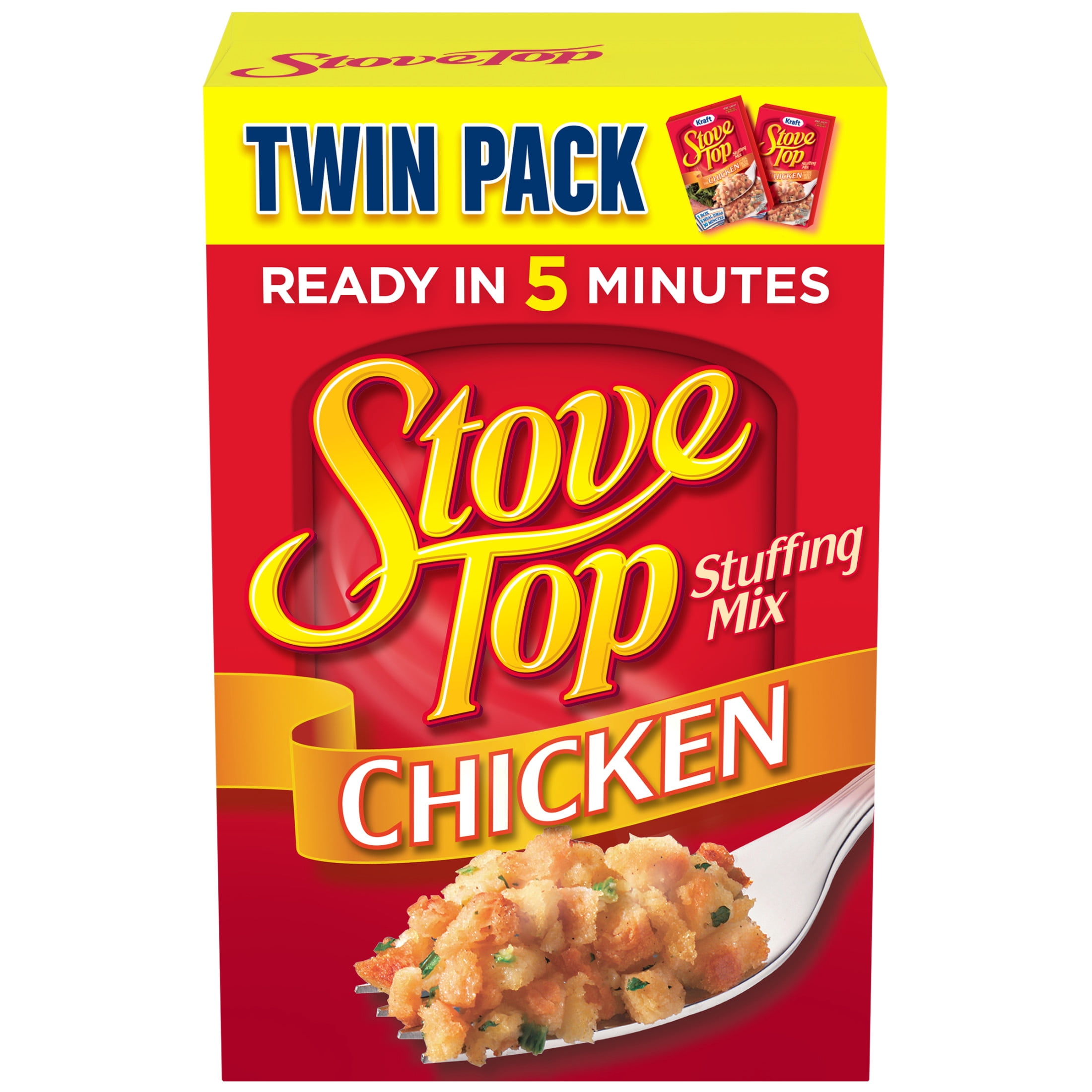 (6 pack) Stove Top Stuffing Mix for Chicken Twin Pack, 12 oz Box