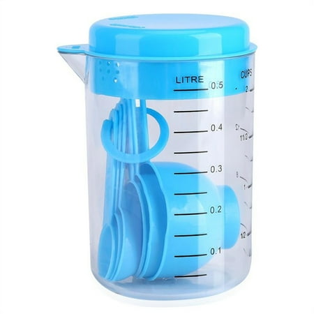 

Spoon Scoop Measuring Tea Kitchen Oatmeal Flour Measurement Teaspoon Loose Handle Soup Scop Baking Coffee Plastic Cup
