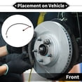 thumbnail image 3 of 1 pc Sensor de desgaste de pastilla de freno delantero para Porsche 911 997 2008-2012 No. 99761267601 Goma TPU Negra, 3 of 6